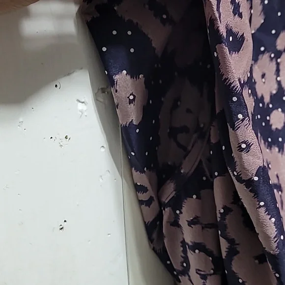 Anthropology Sunday In Brooklyn Floral Batwing Sleeve Top - Brown And Navy Small - Picture 6 of 12